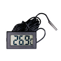 Thermomètre numérique à sonde intégrée pour écran LCD de véhicule, aquarium, réfrigérateur, sans résolution de température, modèle S56