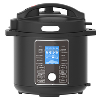 Autocuiseur Électrique 6L 1000W avec Écran LCD Numérique, 17 Menus, Multifonction, Cuiseur à Riz, Vente en Gros Usine OEM, Certifié CE CB