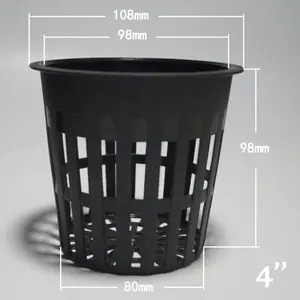 Plastic Pot Hydroponic Hydroponic Aquaponics Orchid Plastic Growing Net Cups Pot Hydroponic Greenhouse