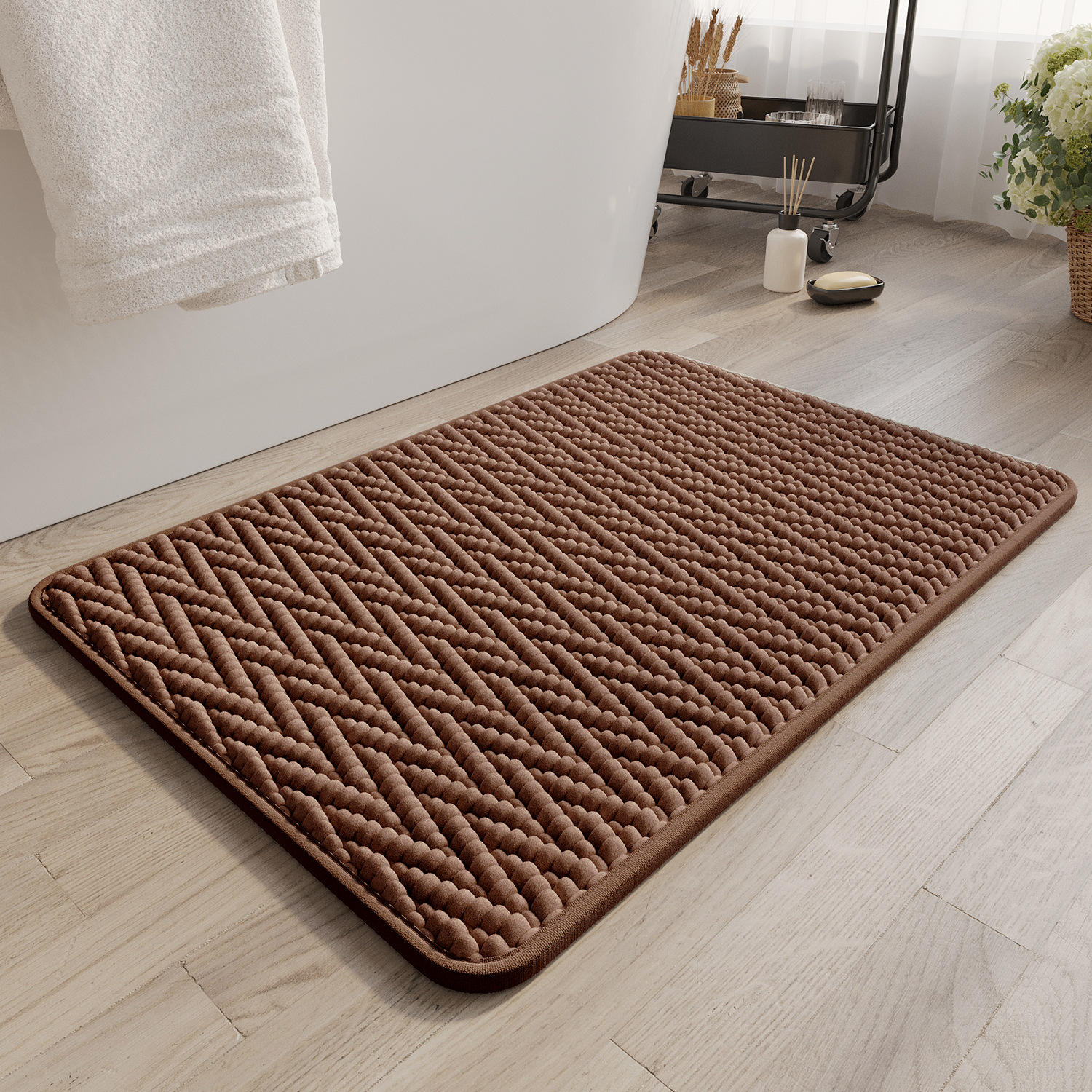 Velours de coton nuage - riz grain ovale