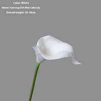 Mini Calla Lily Style INS en EVA, Fleurs Artificielles Faites à la Main pour Décoration Maison, Mariage, Thanksgiving et Remise de Diplôme, Vente en Gros, Simulation