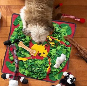 Tapis de renifflement interactif pour grands chiens, série Noël, jouet de puzzle pour chien, tapis d'entraînement à l'odeur, tapis de renifflement pour l'alimentation lente - Product Image 5