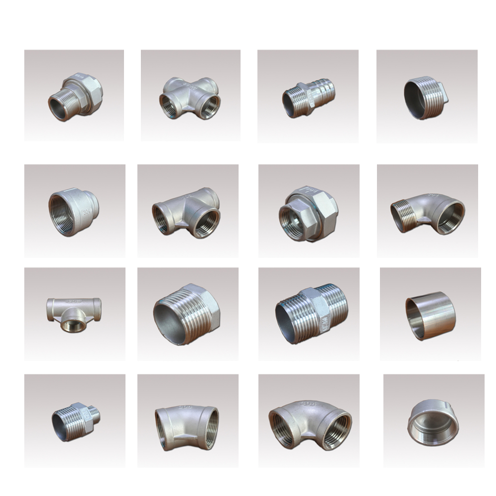 Stainless steel square plug outer wire outer thread four-corner plug square quadrangle plug fitting