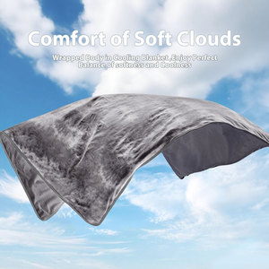 Couverture de refroidissement solide tissée légère 100% Polyester Summer Portable pour le camping et la maison - Product Image 5