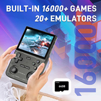 GAMINJA 64 Go, écran HD IPS de 3,5 pouces, lecteur de jeux vidéo portable sans licence intégré, console de jeux rétro classique portable