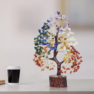 Albero della Vita Artigianale con 7 Chakra in Pietra e Cristallo per Meditazione e Feng Shui |   Regalo di compleanno per donne |   Decorazioni per Casa e Ufficio - Product Image 5
