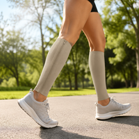 Chaussettes de compression à fermeture éclair de haute qualité, tricotées, pour le soutien athlétique, la récupération et les voyages