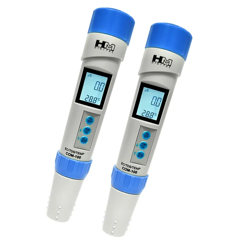 HM цифровой COM-100: водонепроницаемый EC / TDS / Temp 3-in-1высокоточный тестер проводимости тест