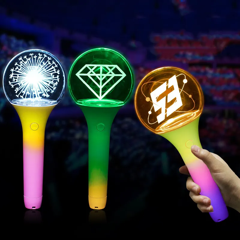 Fabrieksontwerp Officiële Led Stick Op Maat Gemaakte Light Stick Concert Acryl Fans' Juichende Stick