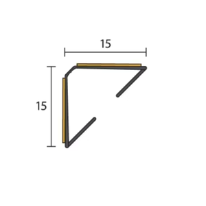 Joint <span class=keywords><strong>d</strong></span>'<span class=keywords><strong>étanchéité</strong></span> <span class=keywords><strong>d</strong></span>'angle de porte en PVC co-extrudé, insonorisant et coupe-fumée, auto-adhésif, joint triangulaire <span class=keywords><strong>pour</strong></span> cadres en <span class=keywords><strong>bois</strong></span> et en acier - Product Image 6
