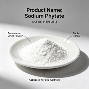 Phytate de sodium - 100% d'origine naturelle |   Chélateur métallique efficace |   Antioxydant et stabilisateur pour cosmétiques et aliments - Product Image 1