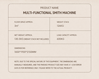 Ensemble d'équipements de fitness Smith Machine pour la maison, équipement de musculation intégré, machine multifonction