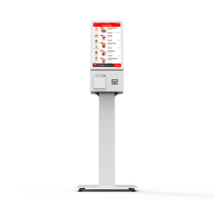 Hot 24 Inch Self-Service Touch Payment Booth Wall-Mounted Barcode Reader Includes Bracket Receipt Printer Supports SDK