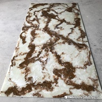 Nouveaux panneaux muraux en pierre artificielle de design moderne, onyx blanc, albâtre, pour usage hôtelier, joint sans soudure, écologiques, ignifuges