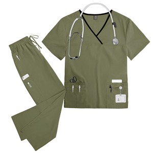 Conjuntos de Uniformes Médicos Tejidos para Cuidado Geriátrico con Detección de Agujas y Diseño de Fácil Colocación para Personal de Residencias de Ancianos y Cuidado de Personas Mayores Unisex - Product Image 3