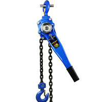 Nouveau Treuil à Chaîne Manuel Hanxiang pour Vente en Gros Transfrontalière, Tendeur de Levage en Acier de Type Chaîne, 1 Tonne 0,75t, pour Construction, Garantie 1 An