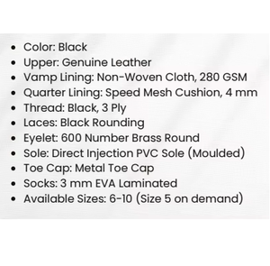 Zapatos de seguridad clásicos de cuero genuino para hombre, estructura duradera, con cordones, suela resistente, cómodos para el trabajo diario, estilo industrial. - Product Image 2