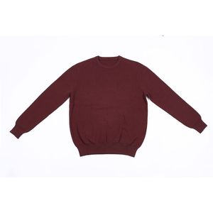 Cardigan à col en O à la mode pour hommes, pull à col rond en coton tricoté fin comme du cachemire à manches longues pour l'automne - Product Image 2