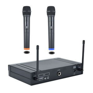 Mélangeur karaoké double système de microphones sans fil micro portable pour karaoké chantant église <span class=keywords><strong>barre</strong></span> de <span class=keywords><strong>son</strong></span> haut-parleur KTV - Product Image 1