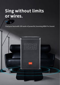 MBA çift 10 inç aktif profesyonel karaoke mavi diş hoparlörler hoparlörler ses sistemi ses kablosuz hoparlör fm radyo ile - Product Image 2