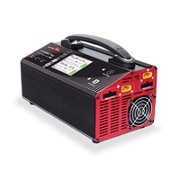 Pengisi daya baterai LiPo UP1200AC PLUS 15A, pengisi daya cepat keseimbangan dengan layar tampilan untuk Drone UAV dengan 2 saluran