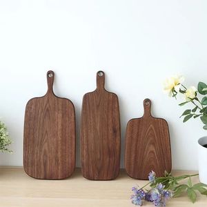 Beechwood Cutting <b>Board</b> Rectangle With Handle Portable Reversible For Kitchen Use - Product Image 2