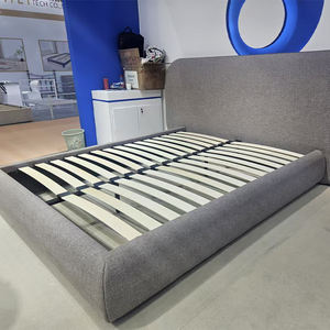 Lit plateforme moderne rembourré double/king size, mobilier de chambre à coucher, cadre de lit de luxe - Product Image 4