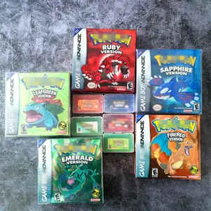 5 colors NTSC/ USA version Video Games pokmon Game boys Advance for gba with Box