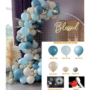 Toptan balon kemer kiti lateks Metal balon çelenk kemer seti bebek banyo doğum günü düğün dekorasyon