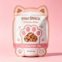 Sachet en plastique économique multicouche pour aliments pour chats, anti-graisse, fermeture facile, pour aliments pour chats aux ingrédients naturels, emballage commercial