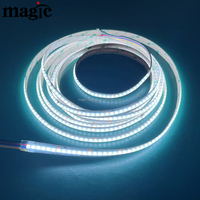 Bande LED COB 840 LED/M 5-en-1 RGBWC IP20 Non-étanche RGB+Double Blanc RGB CCT 12V 24V 3000K 4000K 6000K 5 Couleurs