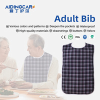 Vente en gros, extra large, tablier sans manches réutilisable, imperméable, lavable, pour adulte, pour les patients âgés