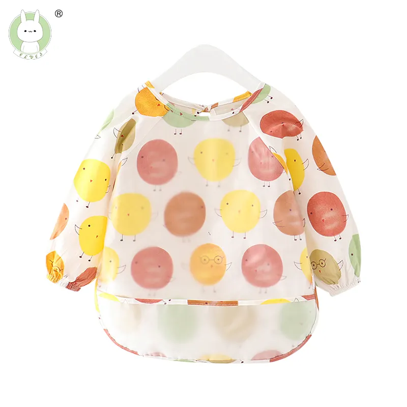 Wholesale Eva Toddler Blank Cover All Baby Feeding Bib Low Price Baby Bibs Full Long Sleeve Shirt Waterproof