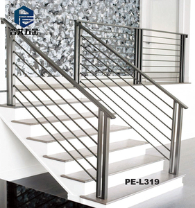 Customized Design Wrought Iron Balustrade Stairs Railings Balcony Railing Stainless Steel Railing Systems