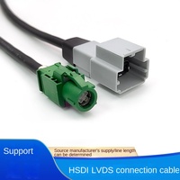 Cable de Video HSD LVDS con Decodificación Digital HD para Automóviles FOXECO, Cable de Imagen de Reversa de 360 Grados para Vehículos, de 4 Conductores