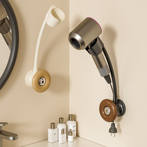 <span class=keywords><strong>Support</strong></span> de rangement suspendu pour sèche-cheveux en métal à un niveau avec rangement pour peigne <span class=keywords><strong>Support</strong></span> multifonctionnel pour sèche-cheveux <span class=keywords><strong>Dyson</strong></span> pour salle de bain - Product Image 2