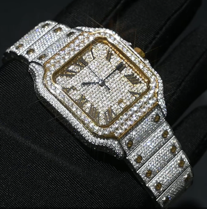 Diamond Moissanite <strong>Watch</strong> Custom Mechanical <strong>Watches</strong> for Men Classic Men's <strong>Watch</strong> Square Case for <strong>Cartier</strong> Moissanite <strong>Watches</strong> - Product Image 3