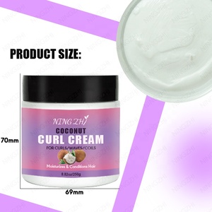 Meilleure crème à friser hydratante à base de plantes 250g <span class=keywords><strong>boucles</strong></span> brillantes <span class=keywords><strong>pour</strong></span> cuir chevelu sensible produits <span class=keywords><strong>pour</strong></span> cheveux bouclés sans silicone - Product Image 1