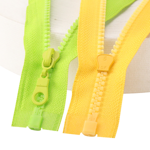 Oco dây kéo nhà sản xuất tùy chỉnh-thực hiện bền nhiều màu 5 # nhựa dây kéo mở cuối dây kéo nhựa cho quần áo xuống áo khoác - Product Image 4