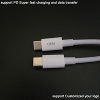 Cable de carga y datos USB Tipo C a USB Tipo C de 2m (6 pies) con chips E Markers genuinos, PD 240W