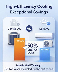 <span class=keywords><strong>Aire</strong></span> <span class=keywords><strong>Acondicionado</strong></span> Mini Split Inverter al por Mayor, 8001-10000 BTU, R32/R410A, Control Inteligente WiFi para Uso Doméstico y Hotelero - Product Image 6