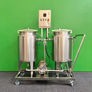 100L 200L 300L CIP Tank Stainless Steel Cleaning System Mobile Cleaning cip Cart for Beer Brewery Equipment