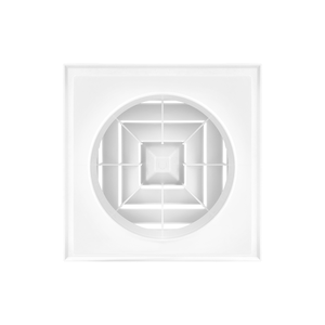 Diffuseur de Plaque de Montage ABS, Diffuseur d'<span class=keywords><strong>Air</strong></span> Carré 4 Voies, Grille Anti-Condensation pour Climatisation Centrale - Product Image 5