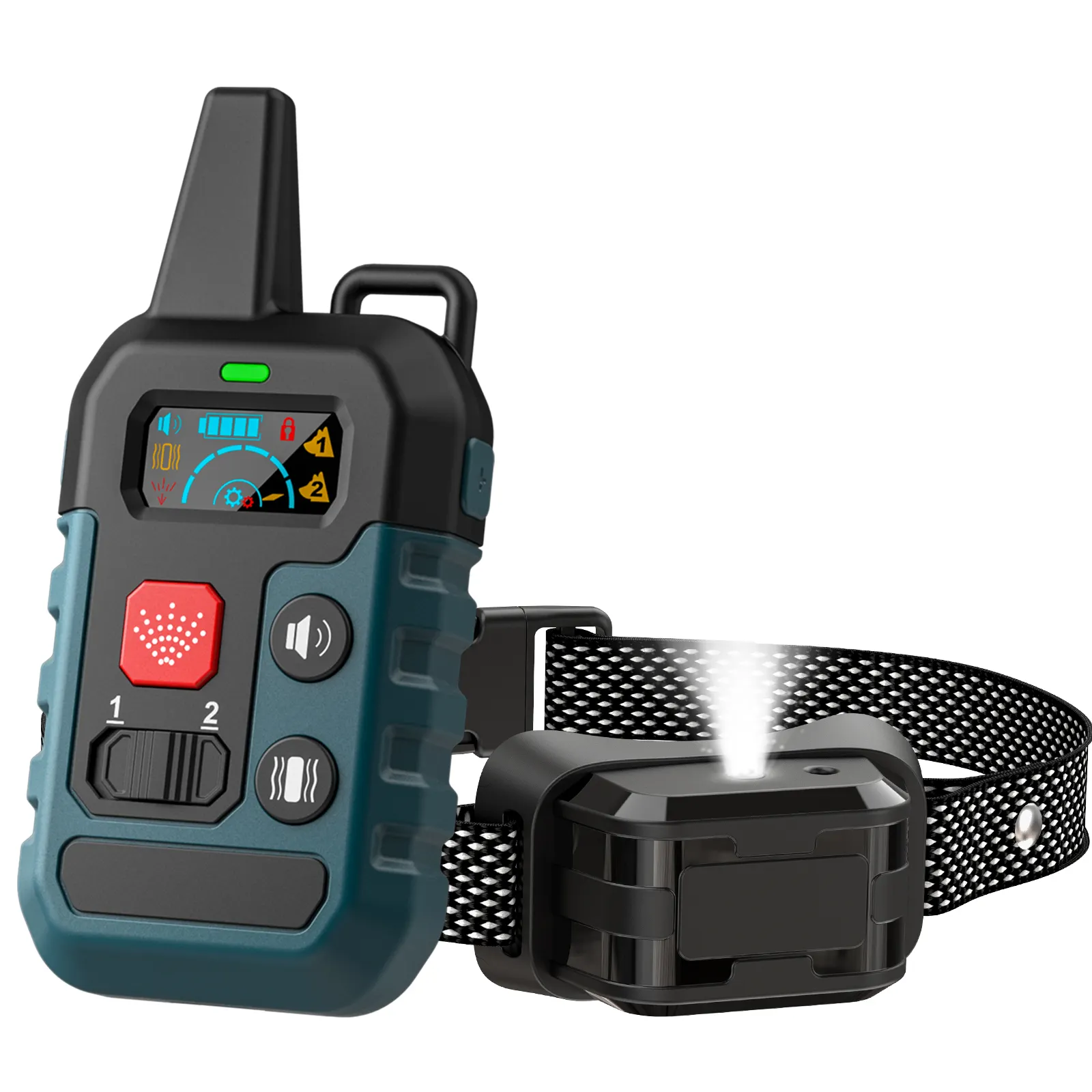 Humane Dog Training Collar Nenhum Choque Elétrico Vibração Beep Spray 1000 ft Range Controle Remoto Recarregável Inofensivo Casca Collar