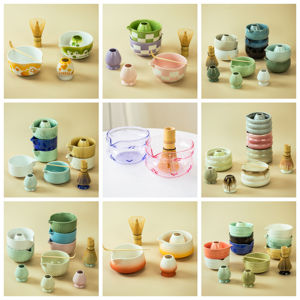 <span class=keywords><strong>Set</strong></span> <span class=keywords><strong>da</strong></span> Tè Matcha con Logo Personalizzato <span class=keywords><strong>da</strong></span> 4 a 10 Pezzi Ciotola <span class=keywords><strong>Giapponese</strong></span> Frusta in Bambù e Supporto per Frusta in Confezione Regalo - Product Image 5