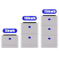 Batterie rechargeable au phosphate de fer et de lithium empilable de 15 kWh, 51,2 V, 300 Ah, stockage solaire domestique, alimentation de secours, protection IP65