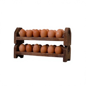Two Tiers Wooden Eggs Storage Tray For Kitchen Accessories Exclusive Quality Wooden Eggs Tray At <b>Cheap</b> Prices - Product Image 1