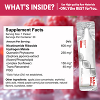 Vente en gros de compléments NAD+ 1000mg avec Resvératrol, Nicotinamide Riboside pour la santé des adultes, vitamines, soutien OEM, anti-âge