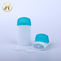 Vente en gros de contenants ovales vides pour déodorant en stick de 50g et 80g, flacon en PP à ouverture facile, couleur personnalisée, cosmétique OEM/ODM, lotion