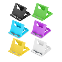 Support de téléphone portable pliable multi-angles personnalisé avec base antidérapante, mini support de bras flexible compact pour Android et Apple